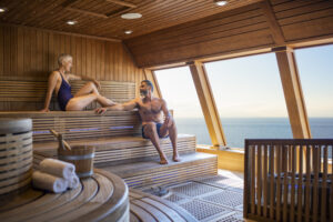 Sauna mit Meerblick